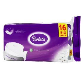 Violeta toalett papír 3 rétegű 16 tekercs Fehér
