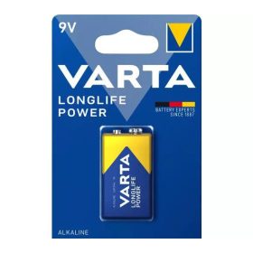 Varta Longlife Power 9V tartós alkáli elem 1 db.