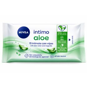 Nivea intimo törlőkendő 15db Aloe