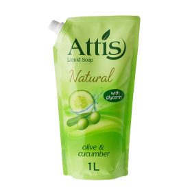 Attis folyékony szappan utántöltő 1L Olive and Cucumber