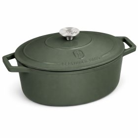   Zománcozott öntöttvas pecsenyesütő Berlinger Haus 4,65 L Matte Green