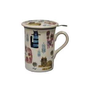 Porcelán bögre fedővel 280 ml