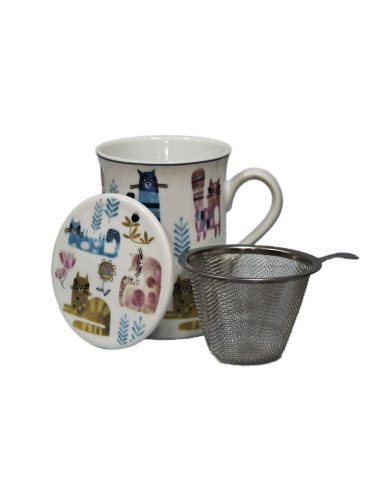 Porcelán bögre fedővel 280 ml