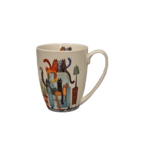 Bögre 360 ml cicák fotelben