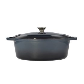 Zománcozott öntöttvas kacsasütő 6,5 l acélkék