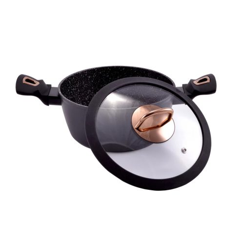 Lábas üveg fedővel 3,2 l