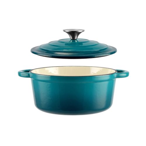 Zománcozott öntöttvas lábas 2 l türkiz