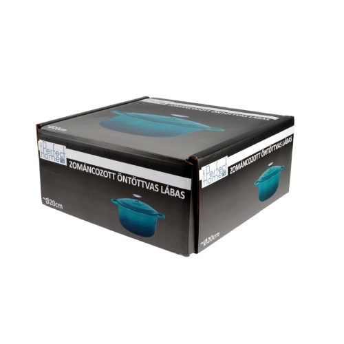 Zománcozott öntöttvas lábas 2 l türkiz