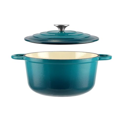 Zománcozott öntöttvas lábas 3,6 l türkiz