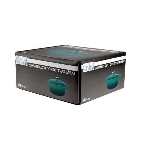 Zománcozott öntöttvas lábas 3,6 l türkiz