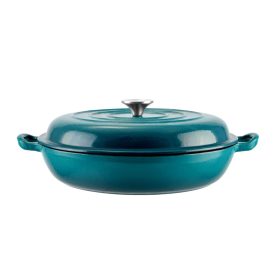 Zománcozott öntöttvas szeletsütő 2,7 l türkiz