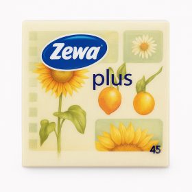 ZEWA Szalvéta Plus virág mintás 1 rétegű, 50 db.