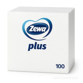 ZEWA Szalvéta Plus fehér 1 rétegű, 100 db. 