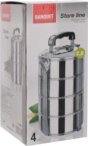 4 darabos ételhordó 2,8 l