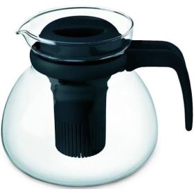 Hőálló kancsó 1,5 l teaszűrővel