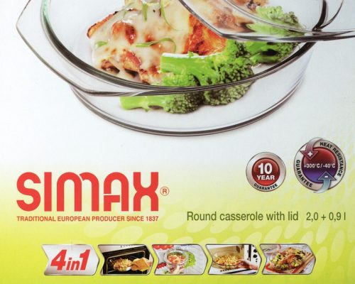 Jénai tál két részes kerek 2 + 0,9 l