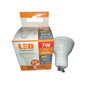 TRIXLINE GU10 LED IZZÓ 7W, 600 LUMEN 2700K
