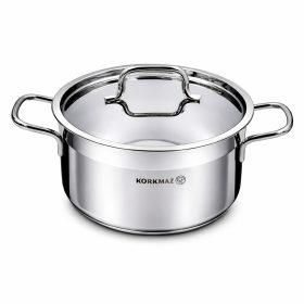 Korkmaz fazék fém fedővel 22 cm 4 L
