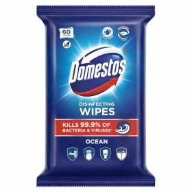 Domestos fertőtlenítő törlőkendő 60db Ocean