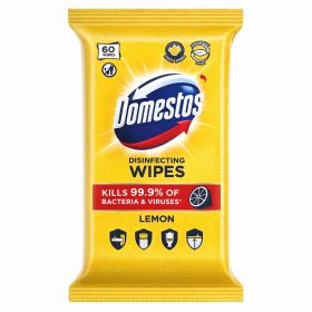 Domestos fertőtlenítő törlőkendő 60db Lemon