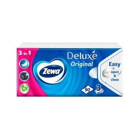 Zewa papír zsebkendő 3 rétegű 90 db. Illatmentes